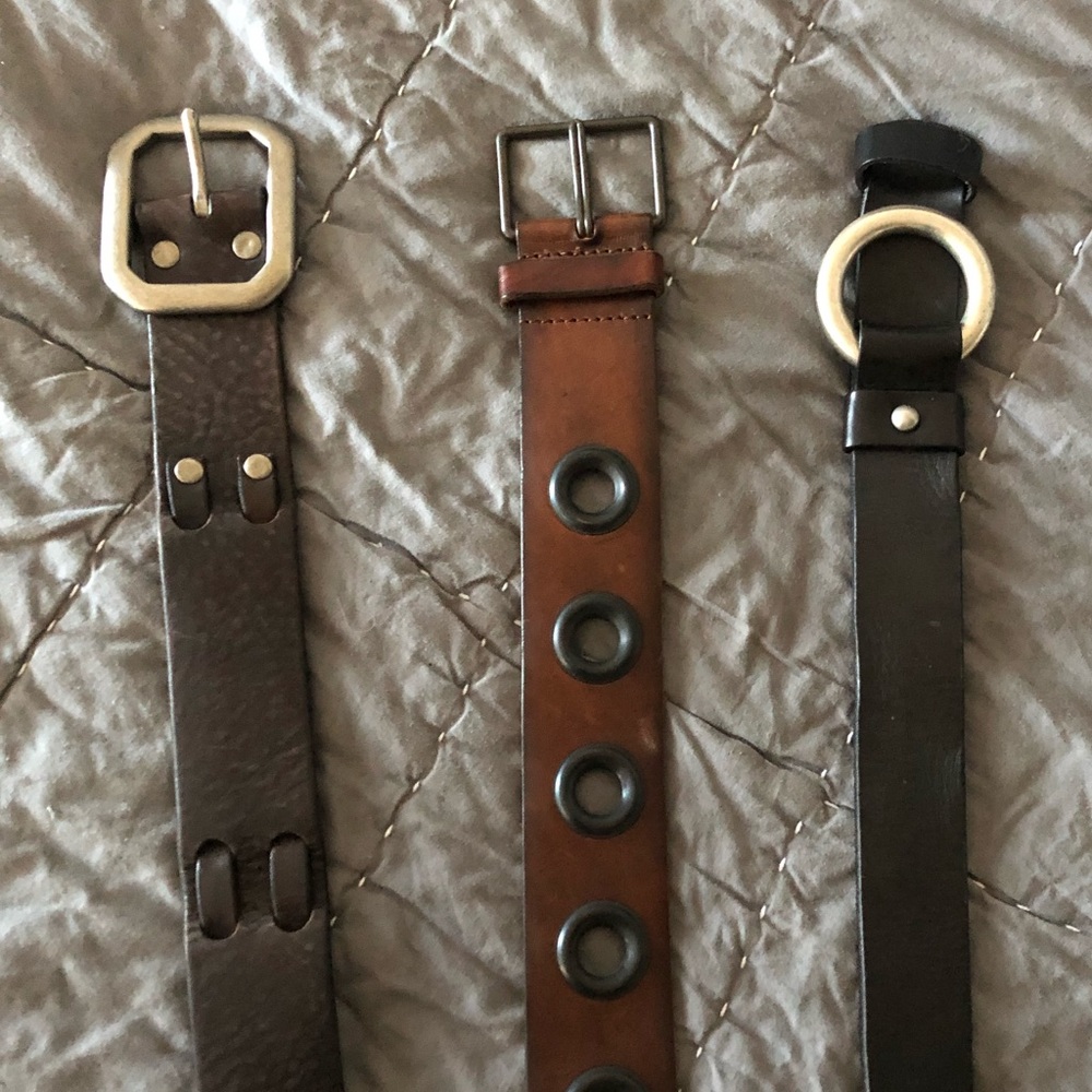Lucky Brand leather belts (3)